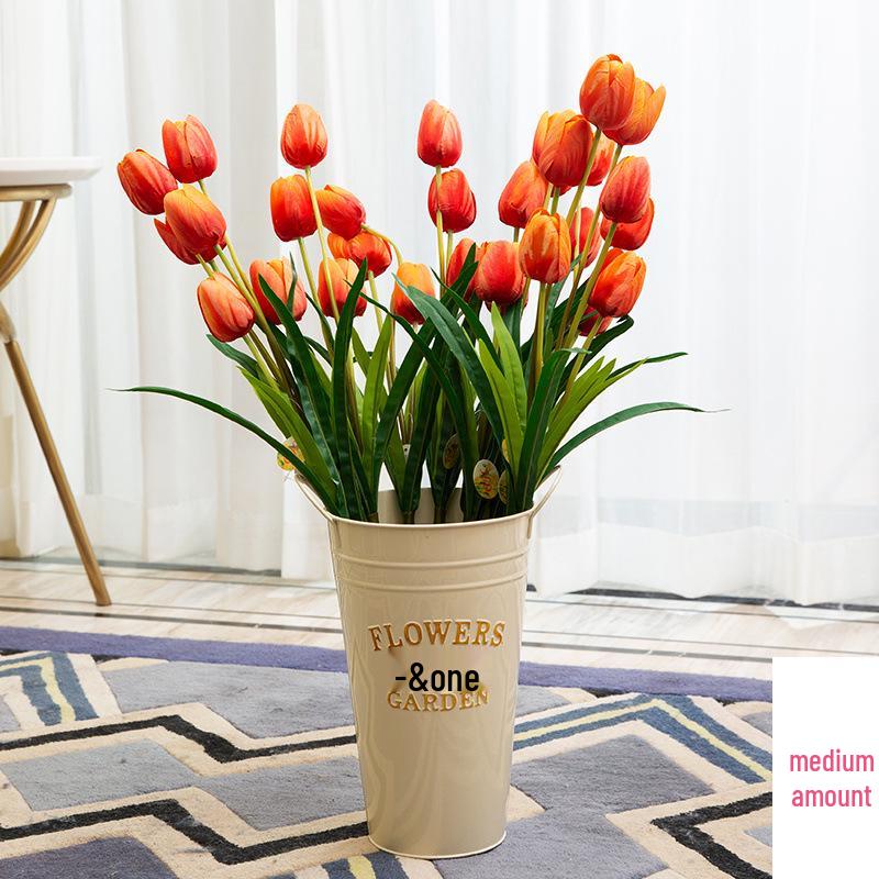 Creative Tin Flower Pot: Dried & Fresh Flower Arrangement Vase for Home or Flower Shop Use