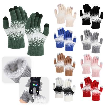 Warm Touchscreen Gloves Men Women Winter Knitted Gloves Full Finger