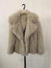 Winter Faux Fur Imitation Tan Lammfell Kurzer Mantel