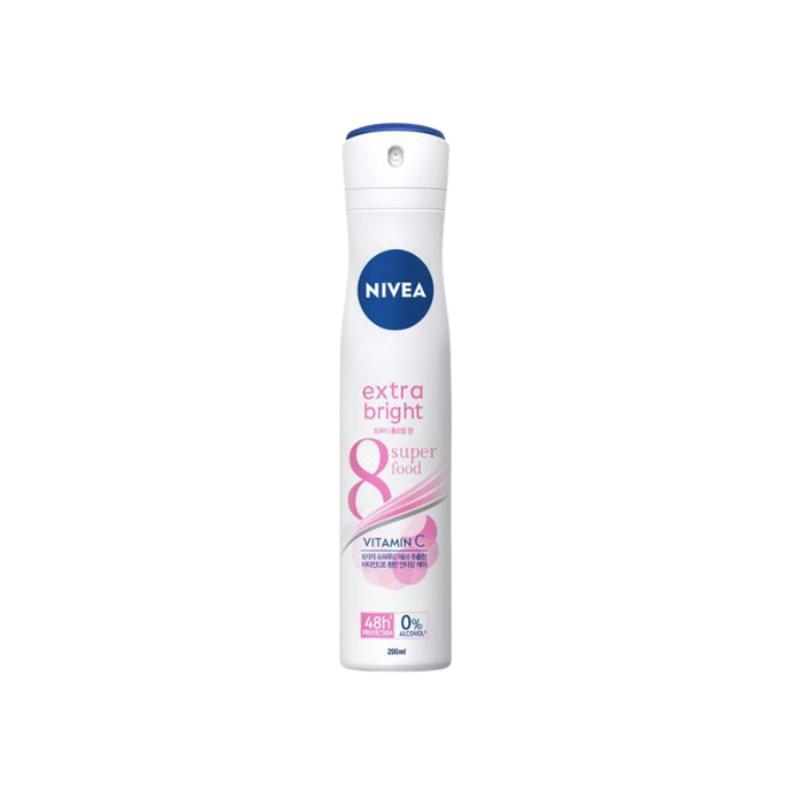 NIVEA Deodorant Spray 200ml Bright