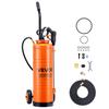Industrial Sprayer, 17L Large Capacity, Stainless Steel Concrete Sprayer with Ergonomic Handle & Removable Cart, 1.2 M & 3 M Hose
