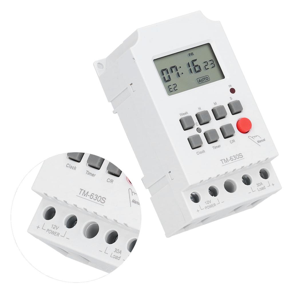 Microcomputer Timer Switch 7‑Day Electronic Accessories with Digital Display for Light Control