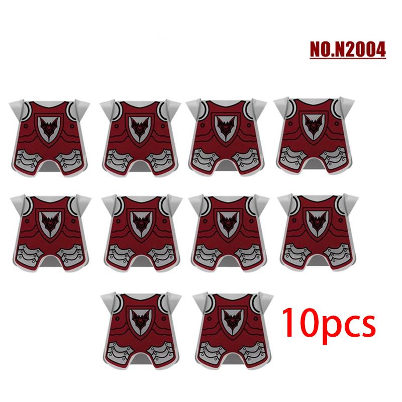 Medieval Knights Figures Accessories Building Blocks Officer Cloak Helmet Cape Armor Shield Black Eagle Red Lion Toys MOC Bricks