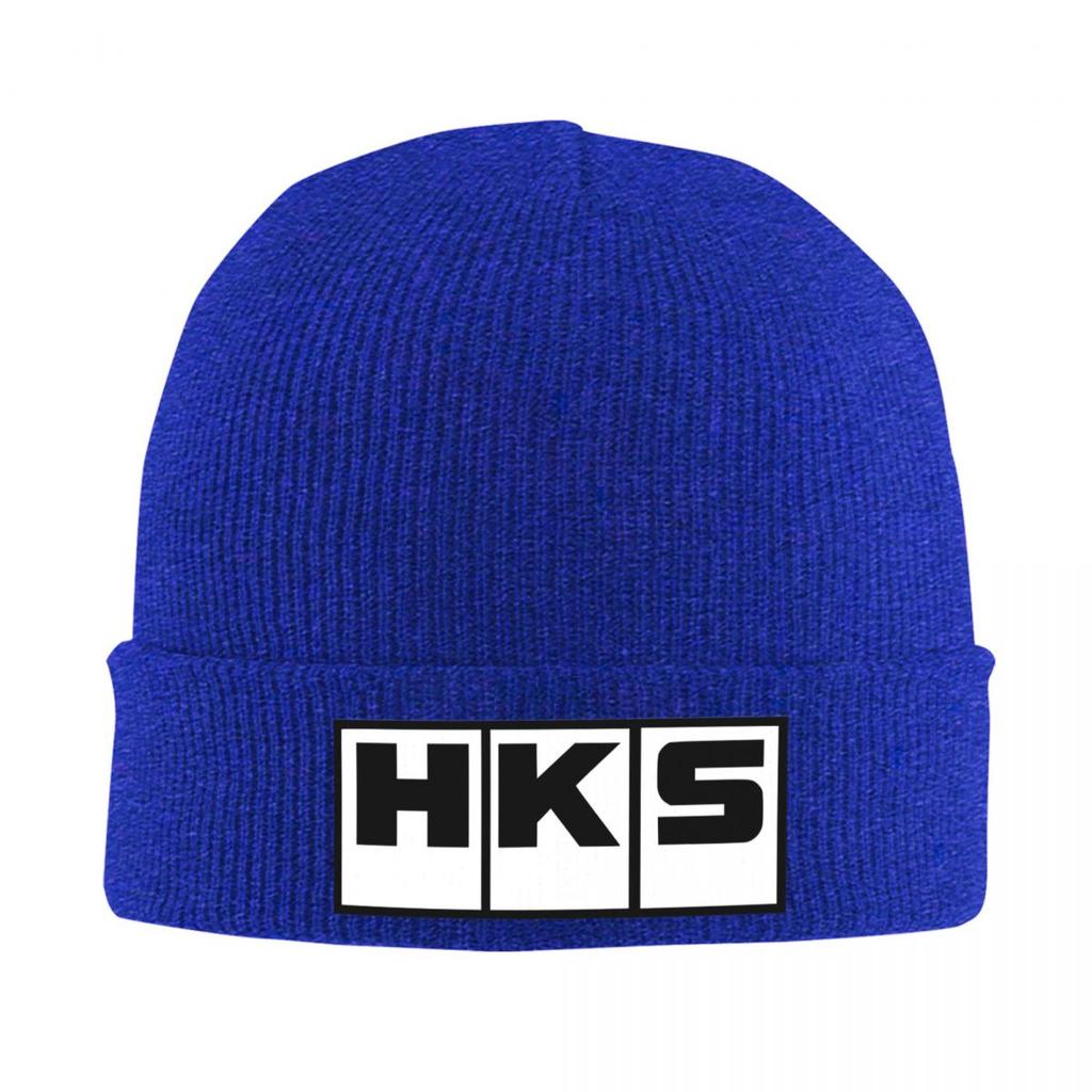 HKS Warm Knitted Cap Hip Hop Bonnet Hat Autumn Winter Outdoor Beanies Hats for Unisex Adult