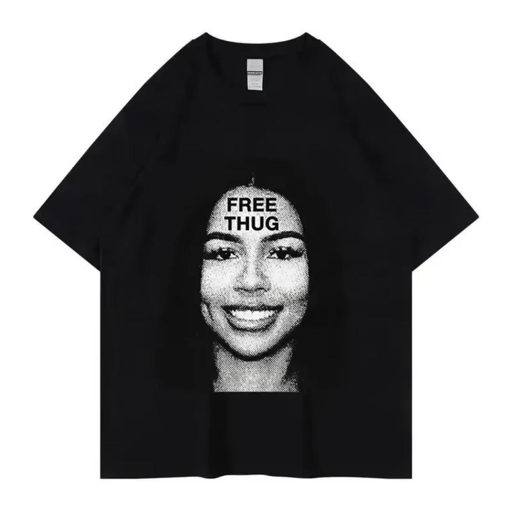 Summer Men Women Cotton T-Shirt Rapper Young Thug Slime Tops Tees Male Fashion Trend Short Sleeve Clothing Harajuku Streetwear