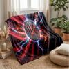 AC Milan Theme Blanket Soft Flannel Blanket Plush Throw Blanket Cozy Sofa Bed Blanket for Home Decor