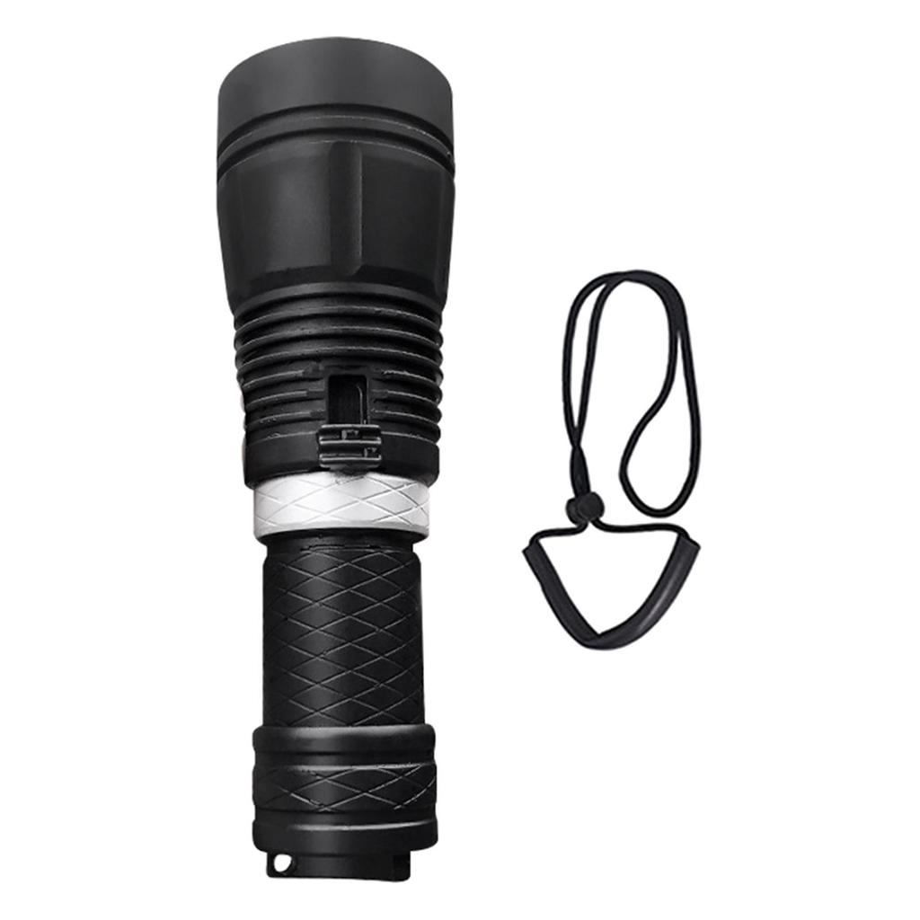 Scuba Diving Flashlight Waterproof Aluminum Alloy Floodlight Light Submarine for