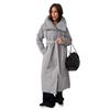 Long Padded Stand Collar Jacket, Loose Fit Warm Quilted Winter Coat for Men and Women