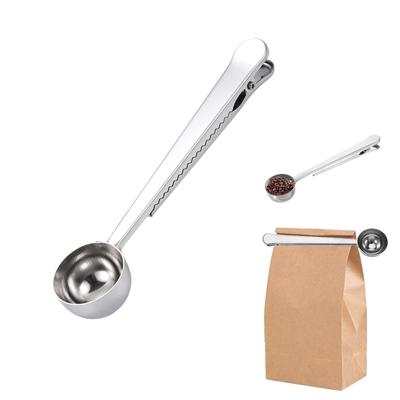 RICISUNG Coffee Measuring Spoon with Clip, Kitchen Tool for Tea, Granulated Sugar, Flour, Milk Powder, Spices, Kitchen, Cafe, Restaurant, Office