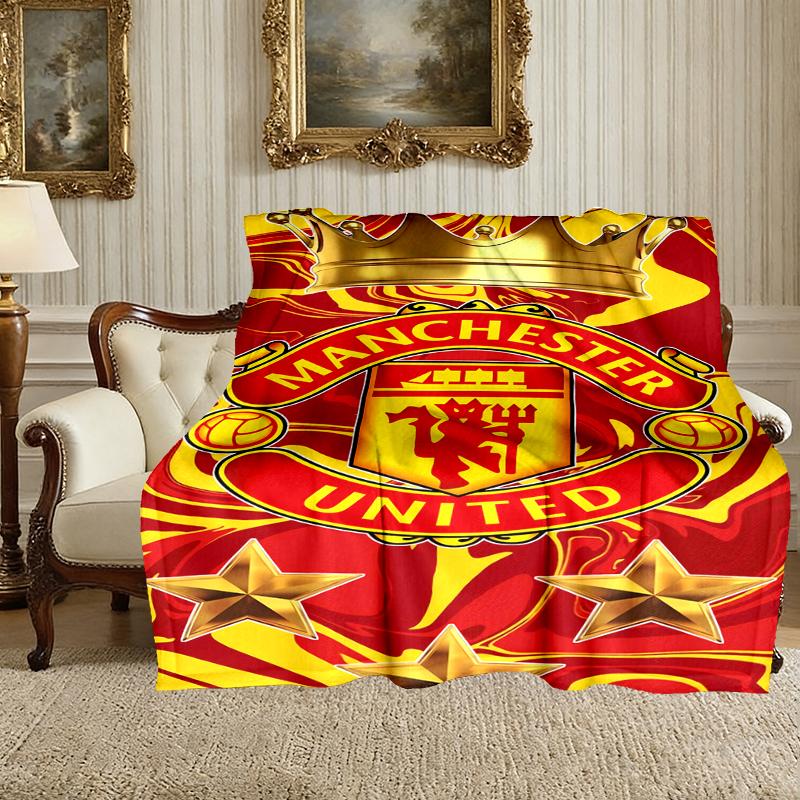 [Coperta Manchester United Manchester City] Coperta Creativa per Donne Uomini Famiglia Amico per Compleanno Festa della Mamma Festa del Papà San Valentino