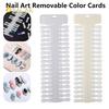Removable Nail Art Display, Natural Clear Color Card, Teardrop Design, False Nail Tips Rack for Manicure Gel Polish Practice 36P