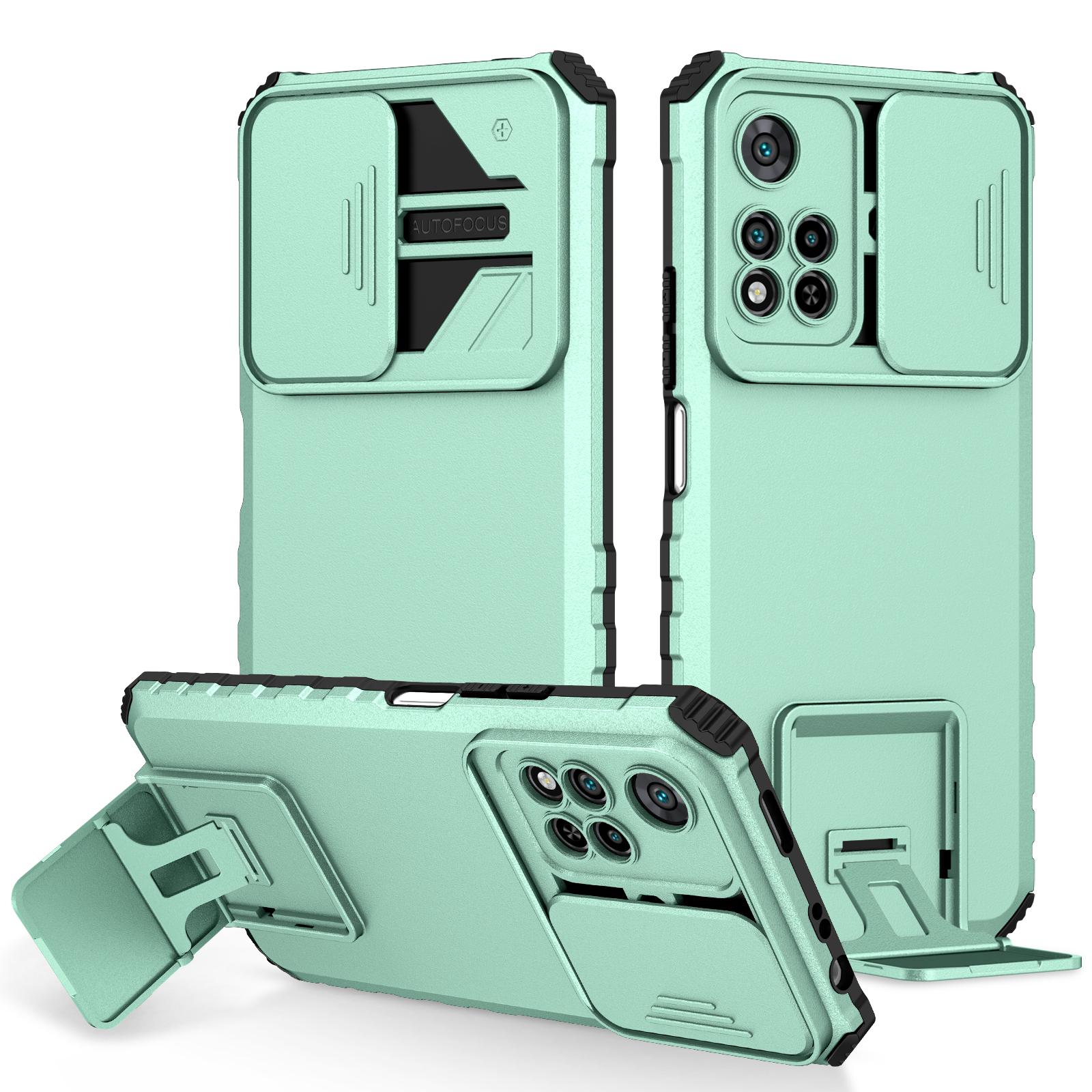 

Ударопрочный чехол для Redmi Note 10 4g 5g 10S 11SE 11Pro 4g 5g 12 Pro 4g 5g Slide Camera Lens Protection Stand Phone Cover Note10 4G светло-синий