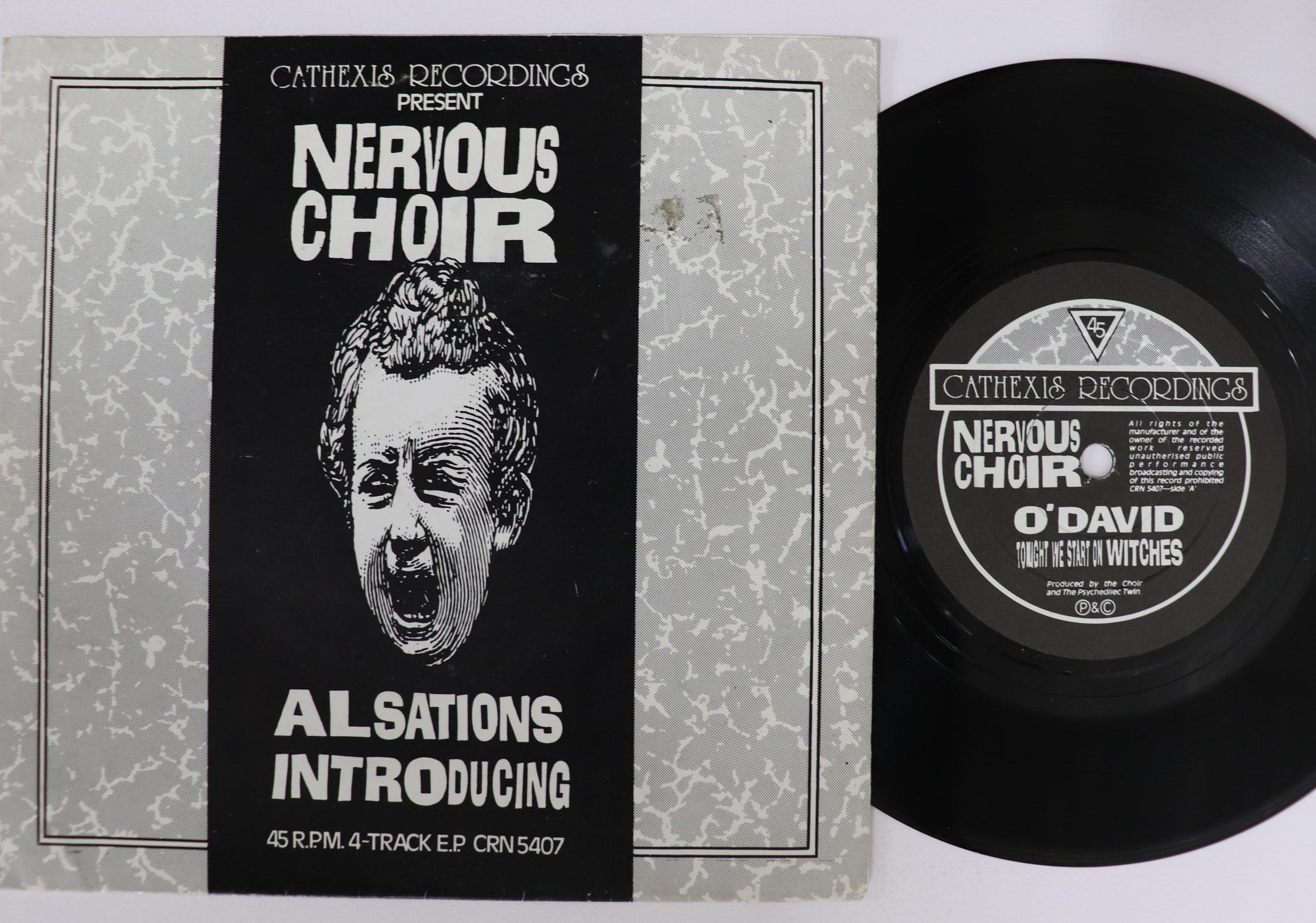

7inch Record NERVOUS CHOIR Alsations CRN5047 CATHEXIS 1981 UK Rock Used