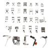 1-52pcs Domestic Sewing Machine Accessories Braiding Stitch Darning Presser Foot Feet Kit Sewing Box For Brother Singer Janom