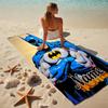 Custom Name Batman Art Stylish Digital Printing Beach Towel Quick‑Drying Absorbent Blanket for Beach Pool Gym Travel