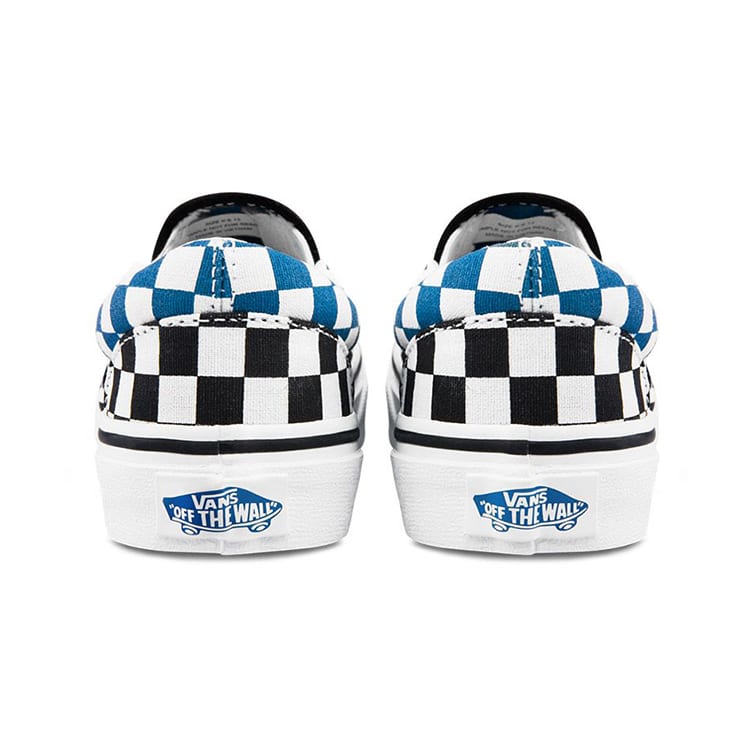 Vans Slip on Canvas Low top Kids' Skateboarding Shoes Tricolor Checkerboard Children Aged 3 7 Years Old VN0A4BUT2JE