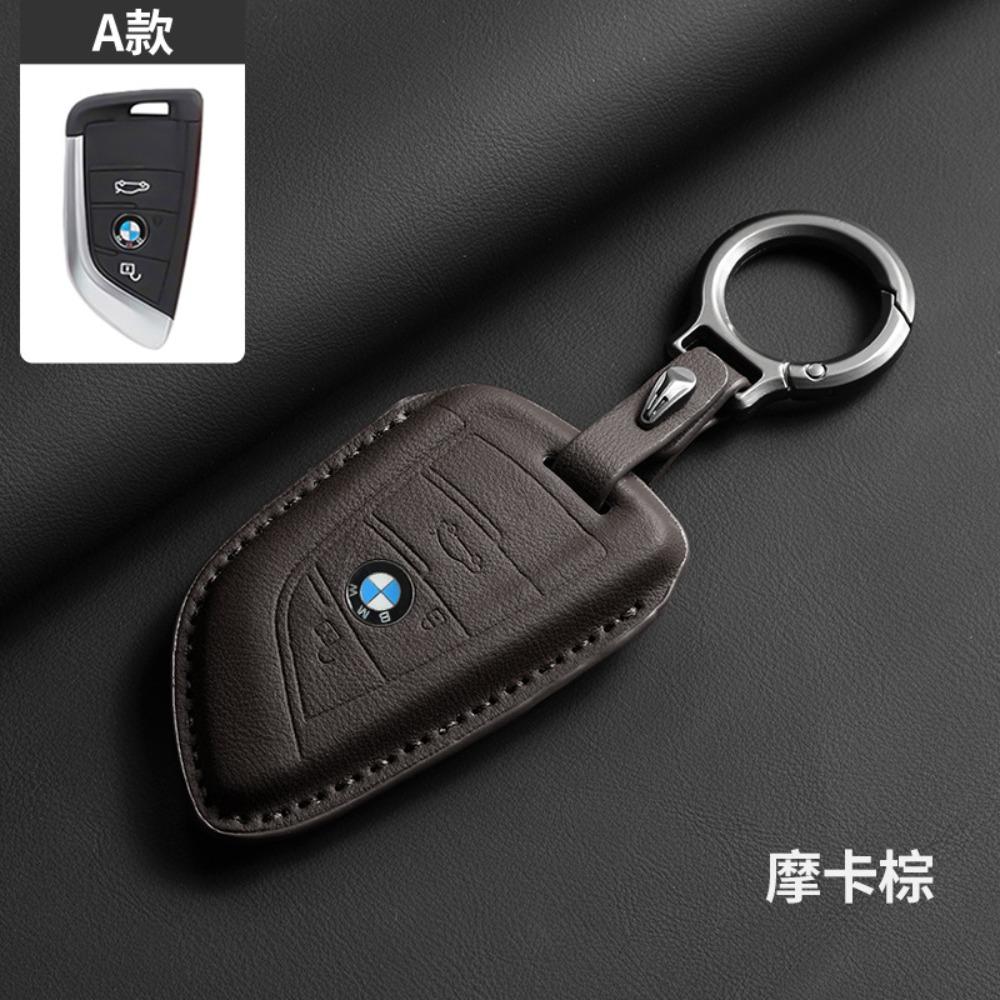 Leder für BMW Schlüsselhülle für 3 5 7 Serie Schlüsselabdeckung Schale Schutzhülle für 525 4 Serie Trendiges Unisex-Accessoire