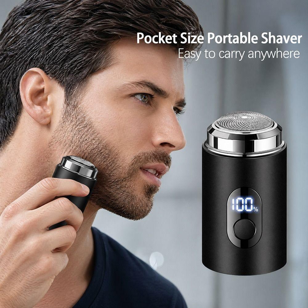 LED Digital Display Electric Shaver Type-c Charging Travel Shaver for Home Travel Car
