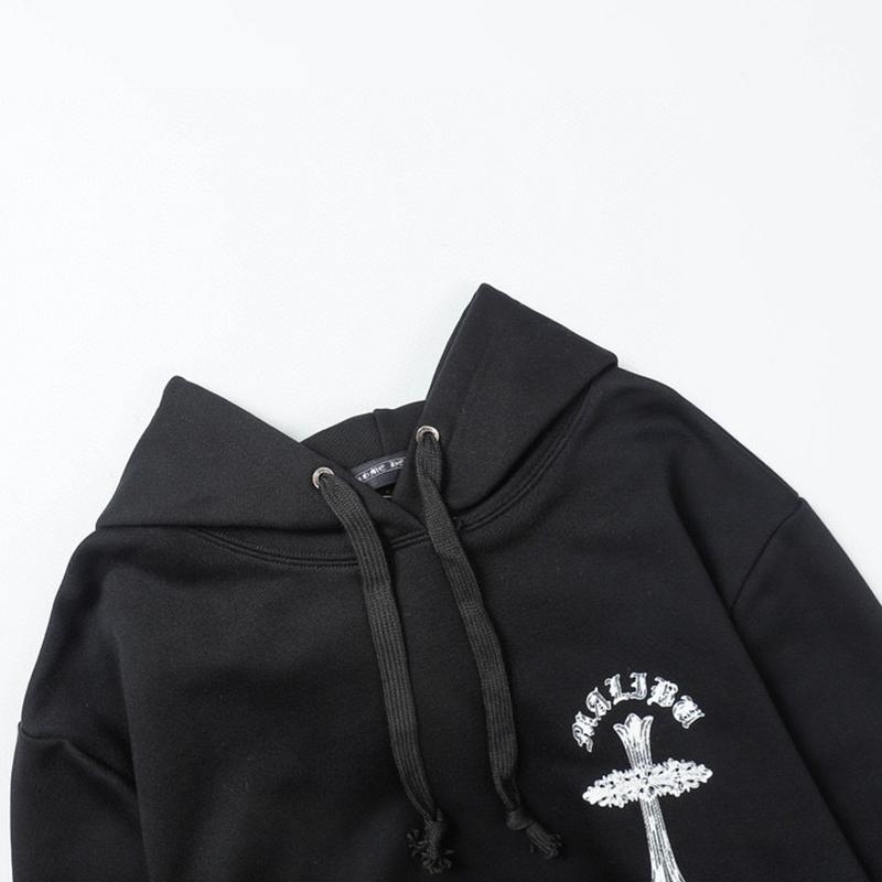 823 CHROME HEARTS 2025 Høst og Vinter Ny Pluss Størrelse Klassisk Stil Logo Hettegenser, Egnet for Par å Bruke