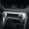 Carbon Fiber AC Switch Button Decorative Cover Trim Stickes For Toyota RAV4 XA50      2024 Car Accessories