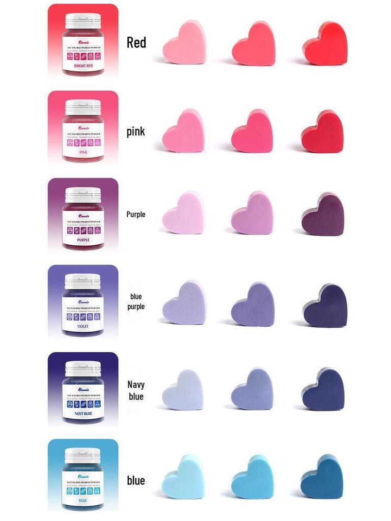 Chocolate Oil-Soluble Color Powder for Pastry, Mousse, Sandblasting, Fondant, Glaze, Lipstick, Macaron - 10g.