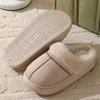 Crestar Fur Plush Women Slippers Indoor Warm Thick Soles Fluffy Female House Slippers Winter Fashion Non-slip Fuzzy Cotton Shoes