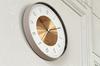 Interform Norte Wall Clock CL-4090, Copper, Warm Gray, White, Sweep Movement