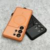 Matte Business Magnetic Shockproof Case For Samsung Galaxy S26 Ultra Plus S26+ with Glass Lens Protection Color Blocking Cover