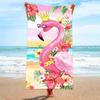 Flamingo Microfiber Beach Towel Quick Dry Lightweight Oversized Absorbent Towel for Vacation Camping Po Ideal Gift for Family