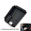 For Alfa Romeo Stelvio 2017-19/ Giulia 2016-19 Central Console Armrest Storage Box Car Styling Accessories Interior Holder Tray