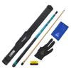 CUESOUL Four Guardian Beasts 19oz Pool Cue 13mm Blue Dragon 58-inch Stick, Tip, (CSPC-GH-QL).
