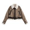European and American Style, New Women's Clothing, Fashionable, Versatile, Retro Fur Integrated Short Jacket