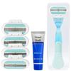Premium Women's Manual Razor with Three-Layer Anti-Scratch Ultra-Thin Blade for Underarm and Leg Hair Removal