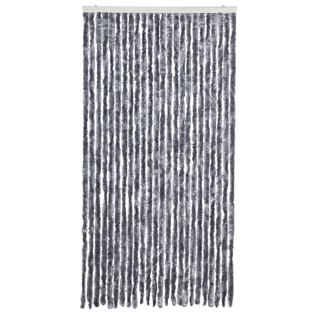 vidaXL Insektenschutz-Vorhang Silbern 100x220 cm Chenille