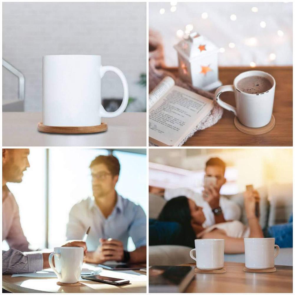 1PC Wooden Coaster Tea Coffee Cup Pad Walnut Wood Coasters Durable Heat Resistant Round Bowl Teapot Mat Home Placemats Decor