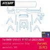 Per BMW U10 U11 X1 X2 Ix1 Console Centrale Interno Auto Pellicola Protettiva Trasparente in TPU Pellicola Riparatrice Antigraffio PPF Refit