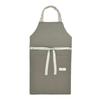 COLORFUL CANDY STYLE Apron In Solid Dull Charcoal for Boys School Easy To Put On and Take Children's (100-120cm) Color, Gray, (Elementary Age), Off,