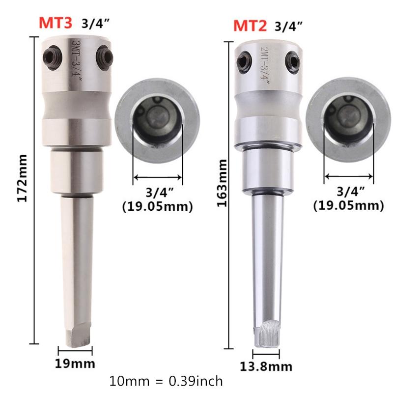 Industrial Tools Annular Cutter Arbor Fauge Annular Cutter Arbor with Morse Taper MT2 for 3/4 Inch Weldon Shank Annular