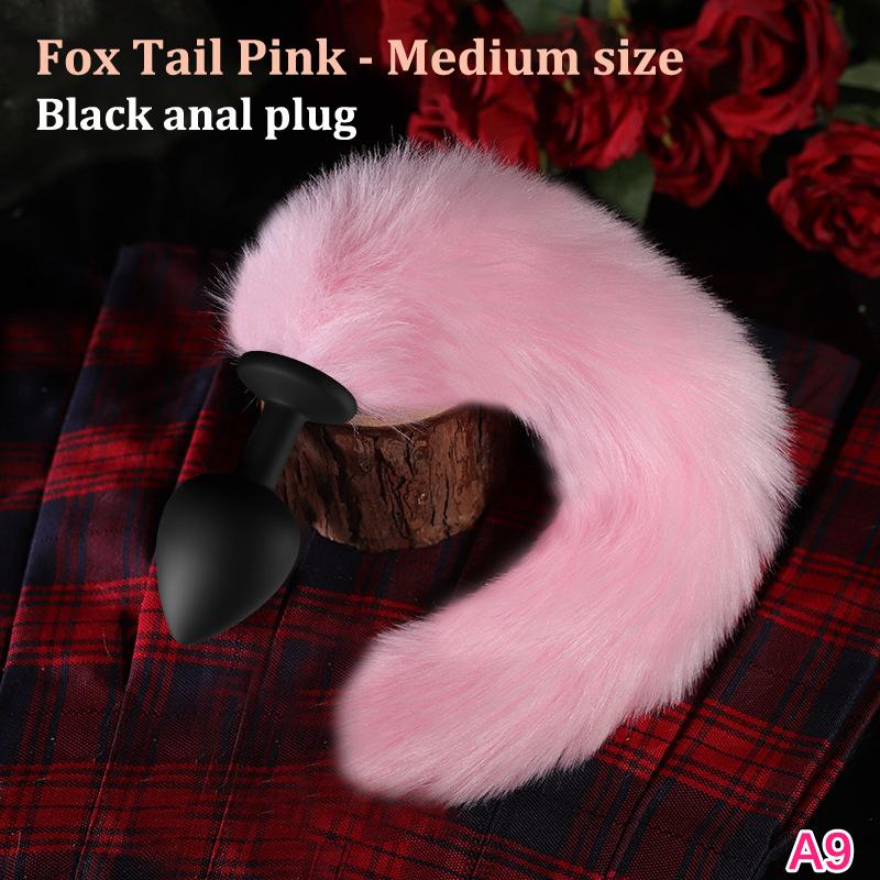 1Pc Sexy Fox Anal Plug Tail Silicone Butt Plug Dildos for Women Men Long Tail Cosplay Adult Sex Toy Game