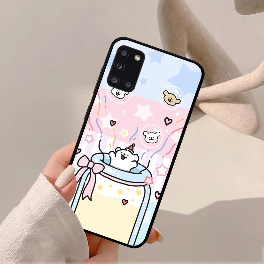 Cartoon Cute Hug Heart Dog Phone Case For Samsung A 10 11 12 13 20 21 22 30 31 32 40 51 52 53 70 71 72 73 91 13 Shell