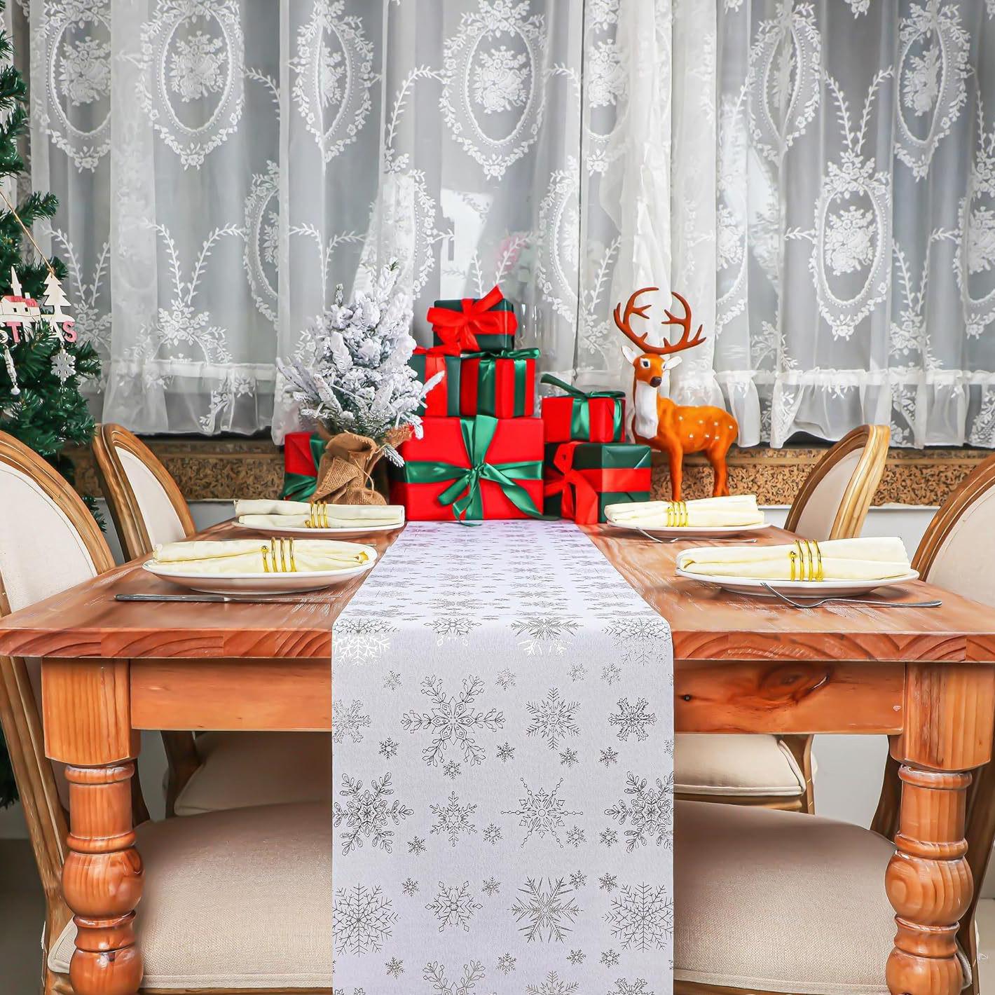 

Christmas Home Dining , Living Room Dining Table , Table Flag , Holiday Decoration , Insulated Tablecloth One Size білий