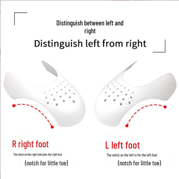 Sneaker Zehenschutz: Knitterfrei, Faltenfrei, Knickschutz, Risschutz Universal-Schutz