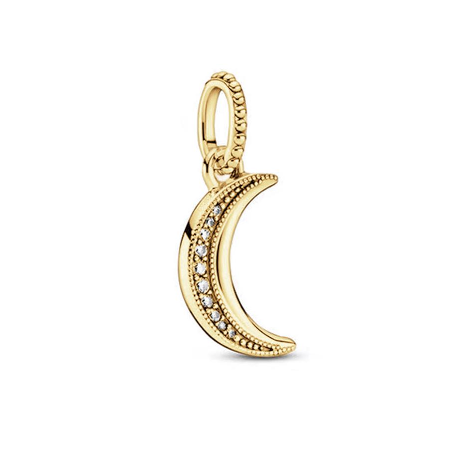 Diy Jewelry Gift Sparkling Golden North Star Lucky Star & Heart Splittable Sun & Moon Angel Charm Beads Fit Original Bracelets