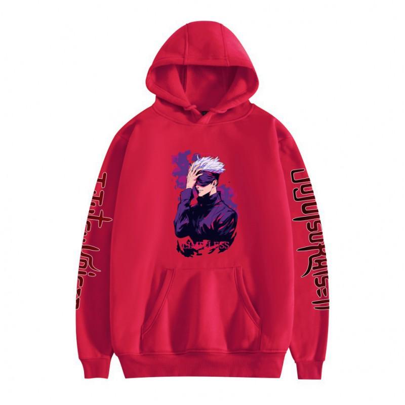 Jujutsu Kaisen Anime Hoodie Cartoon Print Loose Fit Sweatshirt Teens Couples