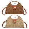 Women Messenger Bags Woven Shell Summer Top-Handle Bags Handmade Fashion Holiday Casual Simple Elegant Lady Straw Bag