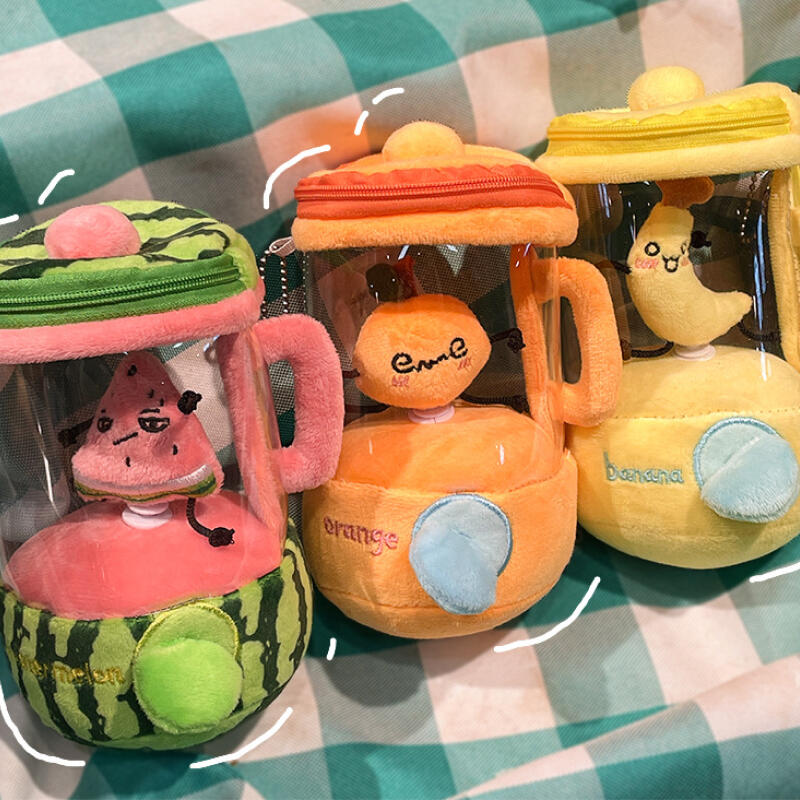 Cute Mixed Fruit Keychain Doll Keyring Watermelon Banana