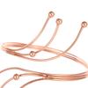 Adjustable Metal Open Bangle Bracelet For Women Fashionable Upper Arm Bracelet Arm Jewelry for Evening Party Banquet