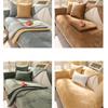Nordic Sofa Mat Four Seasons Universal Simple Winter Anti Slip Seat Cushion Backrest Scarf Winter Plush Sofa Cover Fabric