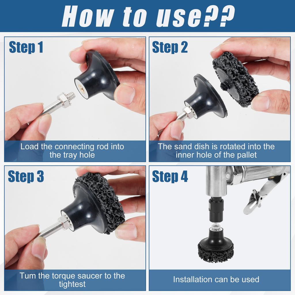 46Pcs Diamond Grinding Wheel Disc 2inch Stripping Abrasive Disc Paint Rust Removal Tool Polishing Disc For Angle Grinder