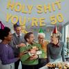 50th Birthday Decorations Banner for Women Men Gold Glitter Paper Party Elegant Decoration Adults Hanging Garland Supplies